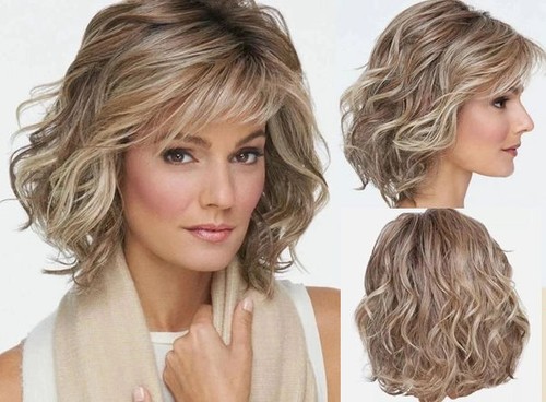 Miscela capelli corti ondulati