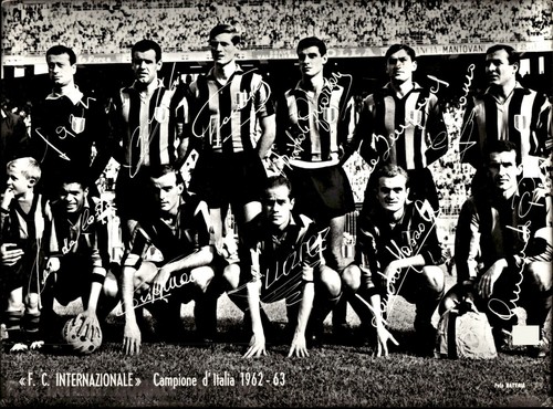 Cartolina inter formazione - cartolina,
