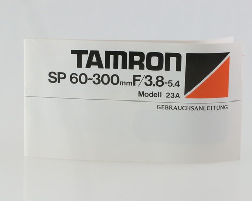 Manuale istruzioni tamron - manuale, di