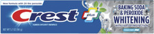 CREST Plus Sbiancante 'Fresh Mint' Bicarbonato di Sodio e Perossido 2 x 161gr =322gr USA