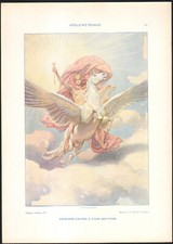 1900 Lithographie Apollon dieu