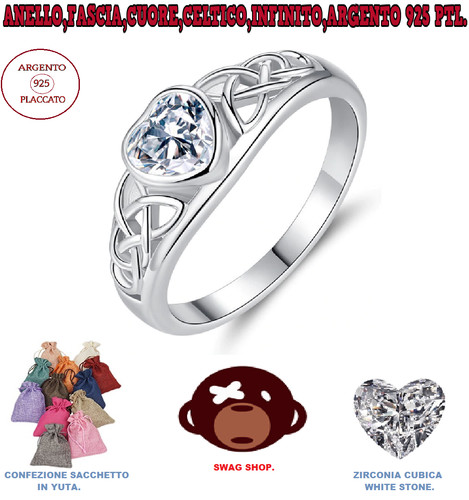 Anello argento 925 - , cuore