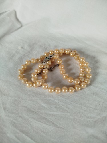 Collana finte perle arg - finte,