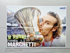 POSTER FEDERICO MARCHETTI + AUTOGRAFO LAZIO STYLE ORIGINALE NUOVO MAI ATTACCATO