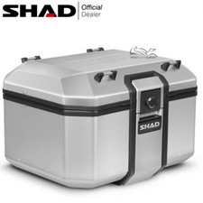 SHAD TERRA TR48 BAULETTO BAULE TOPCASE TOP-BOX MOTO UNIVERSALE 48L IN ALLUMINIO