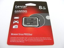 . 8GB Memory Stick PRO Duo Markt 2 (8GB MS PRO Duo) LEXAR Nuovo.
