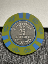 $25 EUROTEL CASINO CHIP POKER