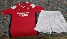 Arsenal Maglietta Calcetto Rossa Joma + Pantalone Bianco