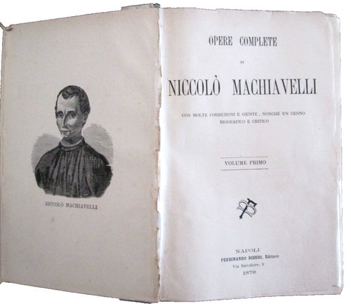 Macchiavelli niccolo opere - macchiavelli, niccolo’-opere