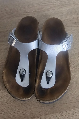 Sandali birkenstock argento - birkenstock,