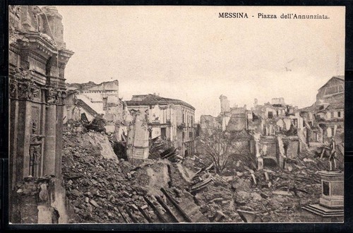 Messina 1908 cartolina 100 - 1908, 100%