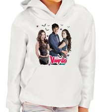 CHICA VAMPIRO MAX ET DAISY FELPA BIANCA VAMPIRE SWEAT GARÇONS ET FILLES SERIE TV