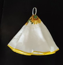 Set 2 presine 10 X 8 cm fantasia girasole e 1 canovaccio rotondo 70 X 70...