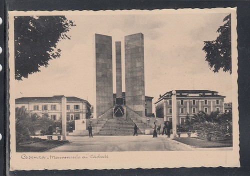 Cartolina cosenza monumento - cartolina,