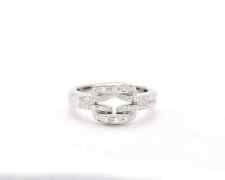 Anello in oro bianco 18kt DAMIANI con diamanti autentici eleganza unica