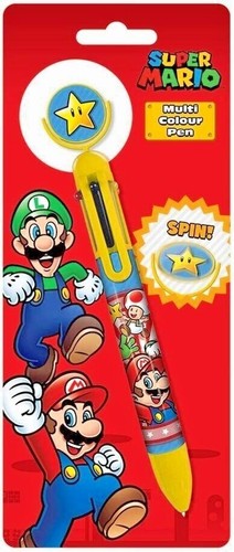 Super mario penna multicolore - mario,