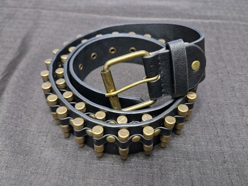 Cintura nera proiettile moda