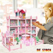 Casa delle bambole casa dei giocattoli casa delle Barbie casa delle bambole villa delle bambole 4 piani luce LED