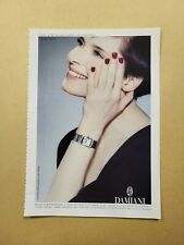 DAMIANI GIOIELLI FASHION MODA CLIPPING RITAGLIO PUBBLICITA' ADVERTISING #641