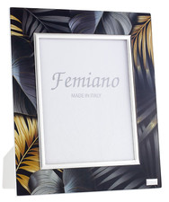 CORNICE PORTAFOTO 13X18 IN ARGENTO FOTO LEGNO VETRO TROPICI ER204/4