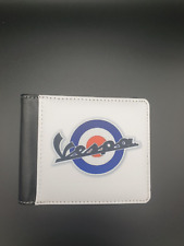 Portafoglio Vespa Target Alta Qualità Slim Pelle PU Scooter Skinhead Ska OMAGGIO P&P