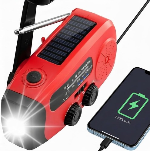 Radio solare carica manuale - carica,
