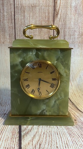 Antique gilt brass and onxy - gilt,