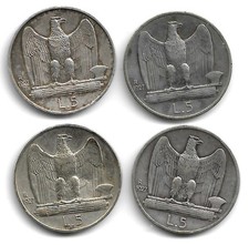 ITALIA REGNO LIRE 5 1927