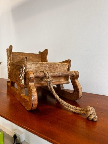 Slitta legno babbo - slitta, in