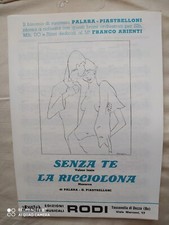 PALARA - PIASTRELLONI "SENZA TE" - "LA RICCIOLONA" - 1982 - EDIZIONI  RODI