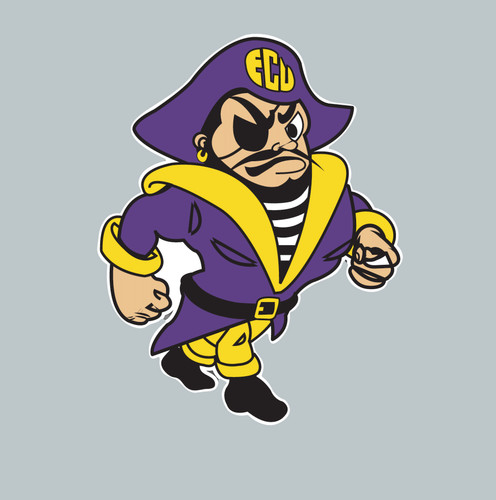Adesivo logo east carolina - -,