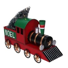 Trenino metallo noel con led