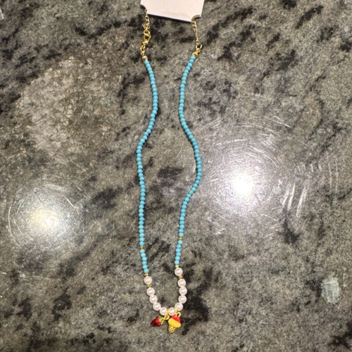 Collana con perline - , bianche