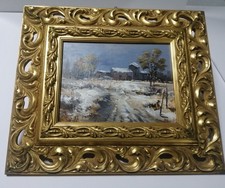 dipinto olio su tela paesaggio