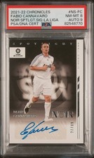 CANNAVARO - 2020/21 Chronicles Noir PSA 8 Auto 9 (Pop 3)