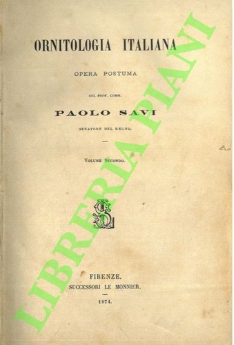 Savi paolo ornitologia - savi,