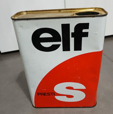 VECCHIA LATTA OLIO ELF PRESTI S VUOTA VINTAGE PUBBLICITARIA