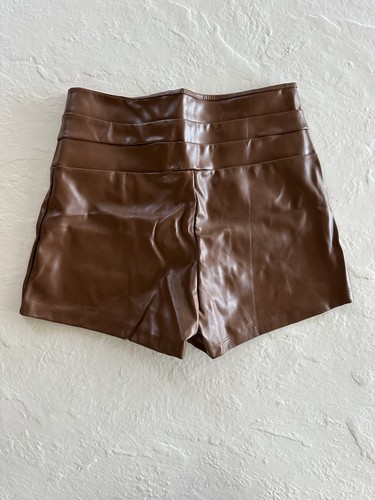 Pantaloncini corti ecopelle - pantaloncini,