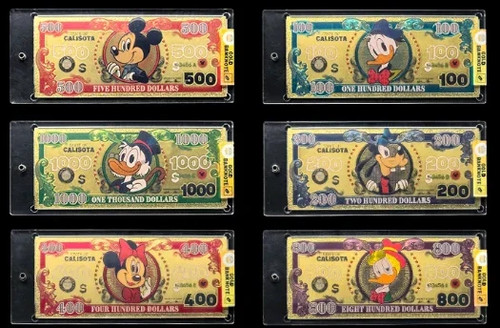 Topolino gold banknote - gold,