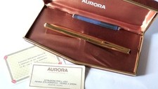 AURORA , " 98 "  penna  stilografica,  placcata oro laminata.  VINTAGE.  NUOVA