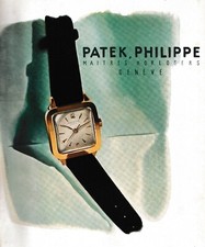 PUBBLICITA' 1953 OROLOGIO PATEK PHILIPPE GENEVE LUSSO MODA ELEGANZA WATCH