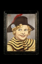 Antico Ritratto Pittura Per