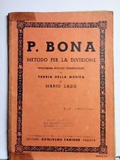 BONA - Metodo per la divisione Solfeggio - Ed. Zanibon, di seconda mano