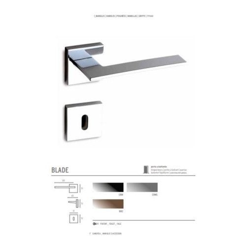 Maniglia blade patent - maniglia, per