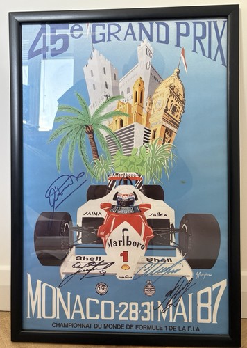 Poster monaco 1987 - poster, gp