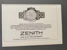 Zenith Rainbow El Primero Cronografo 1997 Vintage Watch Pubblicità Pubblicità