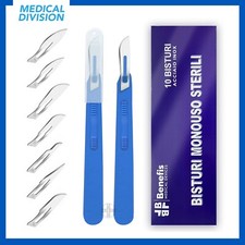10 Bisturi monouso sterili con