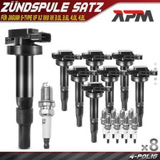 8 bobine di accensione + 8 candele per Jaguar S-Type XF XJ XK8 XK 3.0L 3.6L 4.0L 4.2L