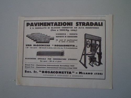 Advertising pubblicità 1931 - pubblicità,