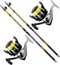 MG FISHING Kit Surfcasting TRABUCCO 2 Canne Trabucco Vektor Pro Surf 2024 4Mt 15